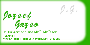jozsef gazso business card